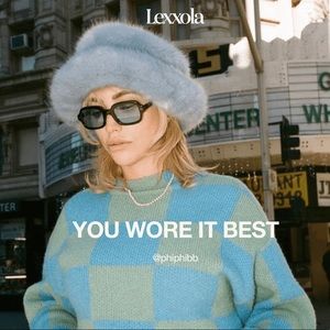 Lexxola Jordy Black Blue Sunglasses